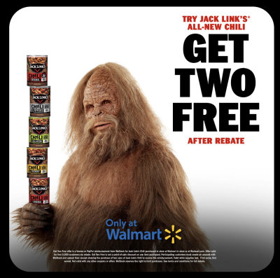 2 FREE Cans of Jack Link's Chili at Walmart