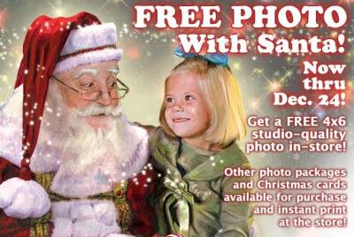 Free Photo with Santa at Bass Pro Shops