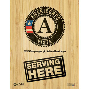 Request AmeriCorps VISTA: Serving Here Poster