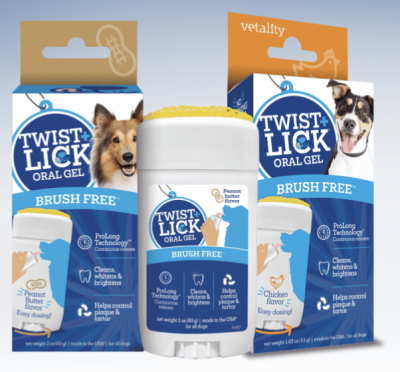 Apply To Try Our Twist + Lick Dog Dental Gel For FREE!