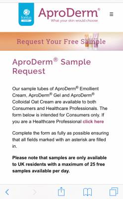 AproDerm Free Sample