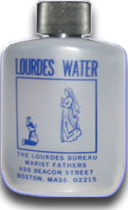 Bottle of Blessed Holy Lourdes Water