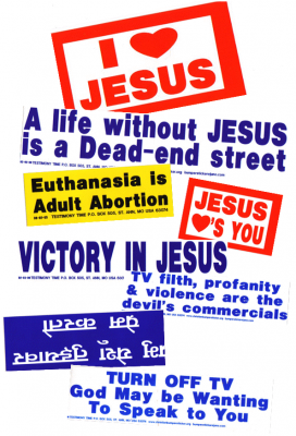 Free Christian Witness Bumper Stickers