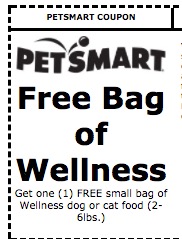 Coupon - Free Bag of Wellness Dog or Cat Food