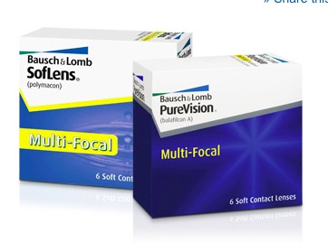 Coupon - Free Bausch + Lomb Multi-Focal Contact Lenses