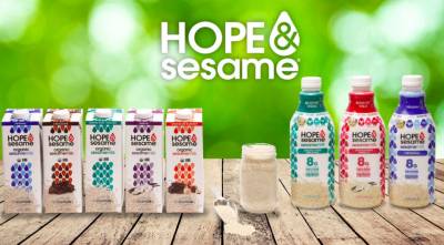 Coupon - free carton of Hope & Sesame creamy nondairy sesamemilk