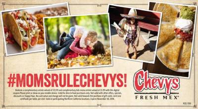 Coupon - Free Entre at Chevy's