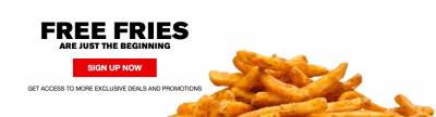 Coupon - Free Fries at Checkers