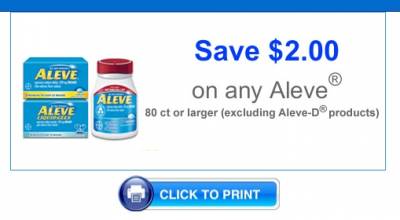 Coupon - Save $2 on any Aleve Product