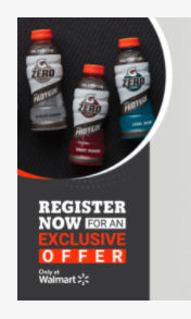 Coupons - Gatorade Zero with Protein redeemable at Walmart