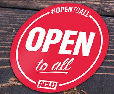 Fre ACLU Sticker - Open to All