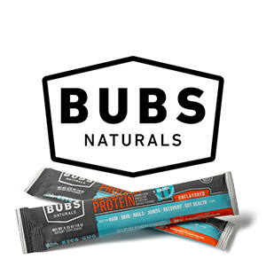 FREE 2-stick sample pack of Bubs Naturals Protein Bar