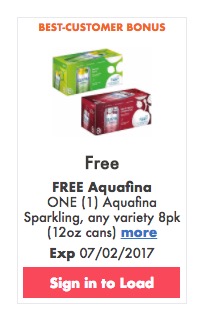 FREE Aquafina Sparkling at Kroger