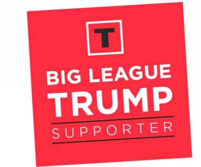 Request Free  Big League Trump Supporter Sticker