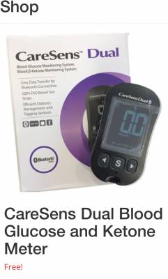 Free Blood Glucose and Ketone Meter