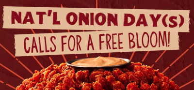 FREE BLOOMIN’ ONION at Outback Steakhouse (June 27 and 28)