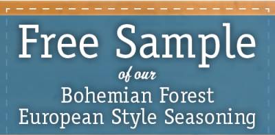 Print out: Free Bohemian Forest Seasoning Sample