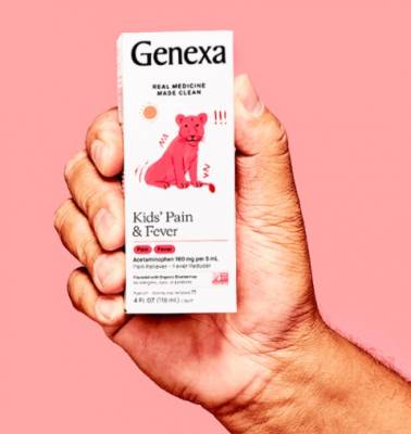 free bottle of Genexa Kids' Pain and Fever