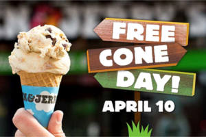 FREE Cone at Ben & Jerry’s (April 10th)