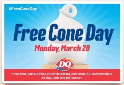 Free Cone Day at DQ