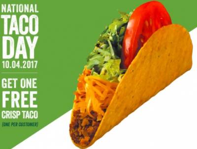 Free Crisp Taco at Taco Time on Oct 4