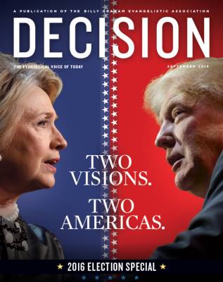 Request Free  Decision Magazine 2016 Presidential Election Guide