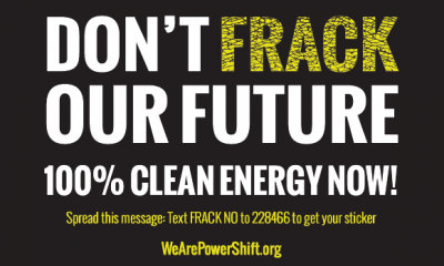 Request Free Don't Frack Our Future Sticker