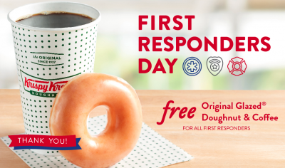 Free Doughnut and Coffee for First Responders