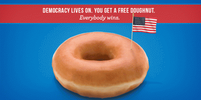 Free Doughnuts at Krispy Kreme