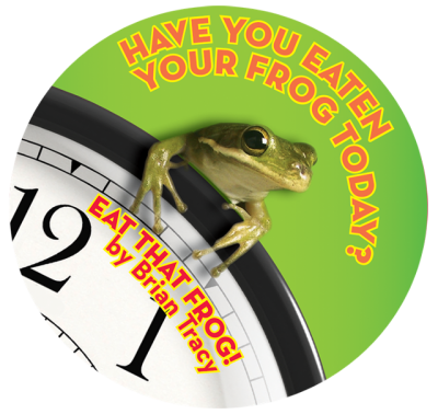 Request Free Eat That Frog Sticker