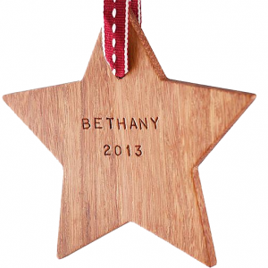 Request Free Engraved Christmas Star