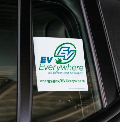 Request Free EV Everywhere Decal