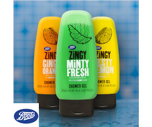 Redeem Free Free Boots Zingy Shower Gel- O2 Priority