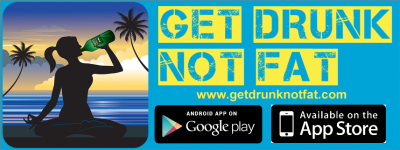 Request  Free Get Drunk Not Fat Sticker