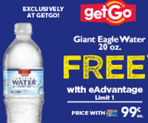 Load up: Free Giant Eagle Water at Giant Eagle GetGo 