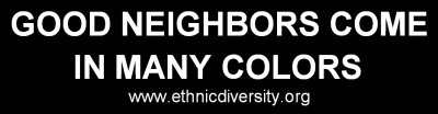 Request Free Good Neighbors Come In Many Colors Bumper Sticker