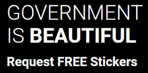  Request Free Government Is Beautiful Stickers