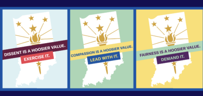 free Hoosier Values poster or window cling for your home or business