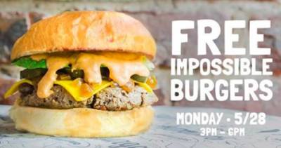 Free Impossible Burgers for National Burger Day (May 28)