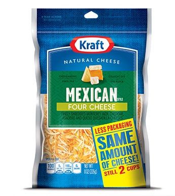 FREE 8 oz. package of KRAFT Natural Shredded Cheese