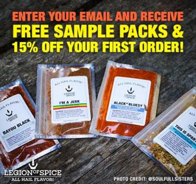 Sign up: Free Legion of Spice Sample Packets