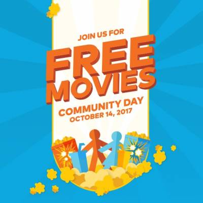 Free Movies at Cineplex on Community Day Oct 14