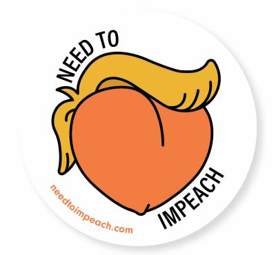 FREE Need to Impeach peach sticker