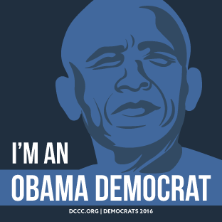 Get your FREE "I'm an Obama Democrat" sticker today!