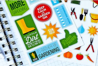 FREE packet of gardening stickers