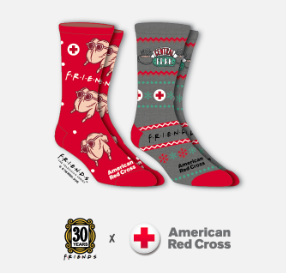 Free Pairs of FRIENDS + Red Cross Socks