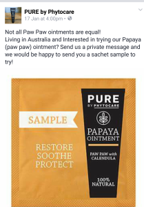 Facebook Msg: Free Pure Papaya Ointment