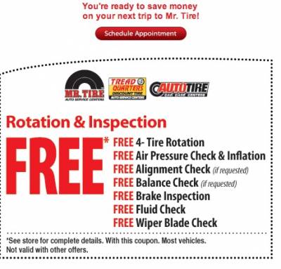 Free Rotation and Inspection at Mr Tire