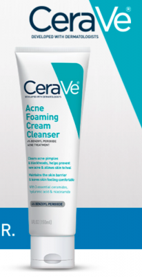 Free Sample of CeraVe Acne Foaming Cream Cleanser