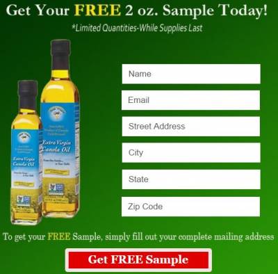 Free Sample of Extra Virgin Canola Oil